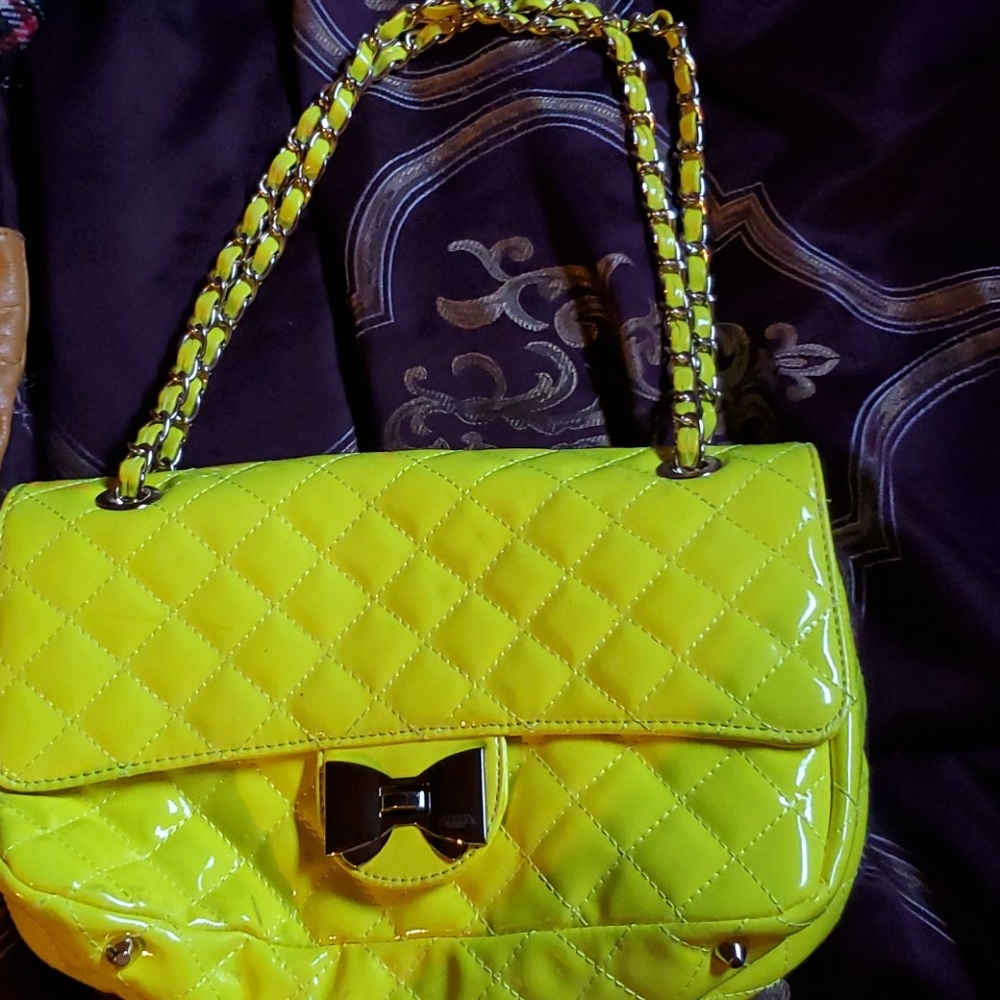 Neon crossbody/ shoulder bag.